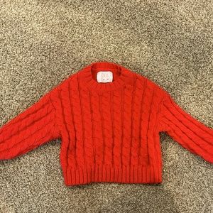 Zara cable net sweater